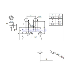 ALPS  SKRGABD010 touch switch 2 pin 6.2*4.3