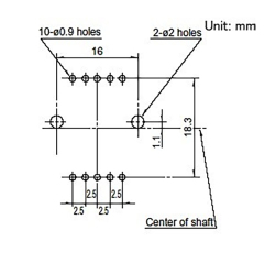 ALPS SRBV 4 postion Potentiome​ter rotary switch