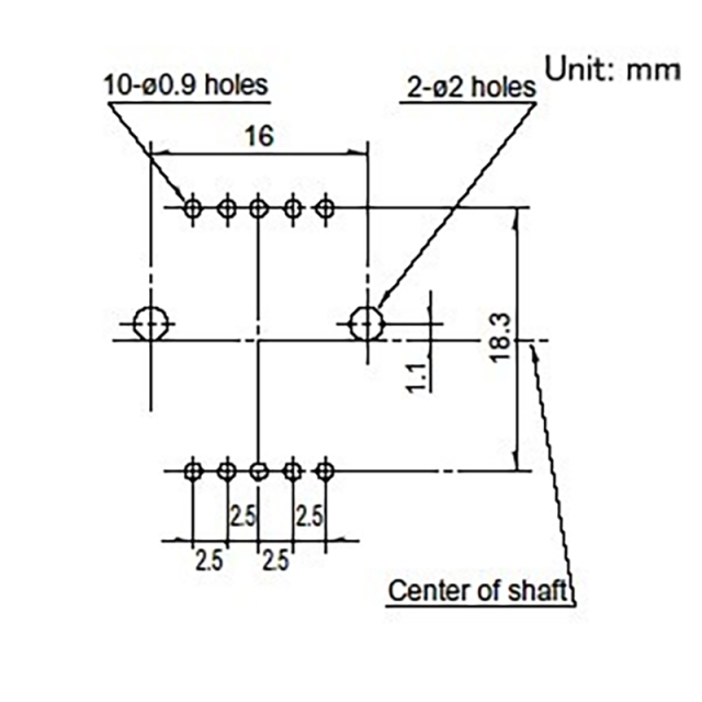 ALPS SRBV 4 postion Potentiome​ter rotary switch