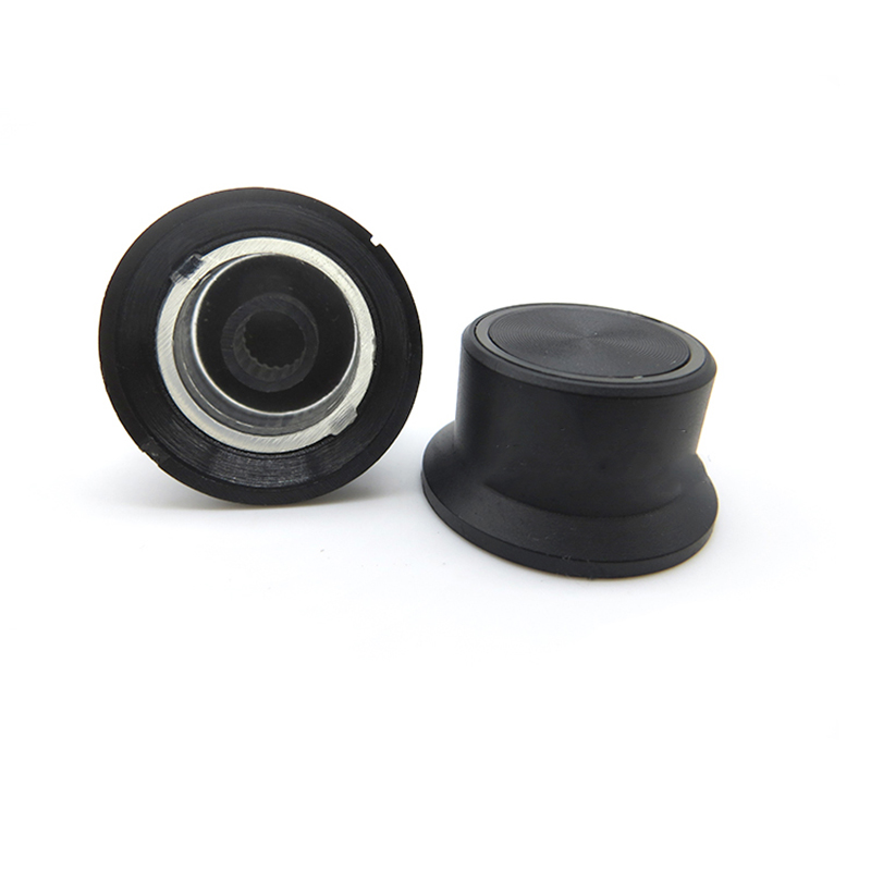 1PC 25X15mm Plastic AMP volume potentiometer Knob D type hole 6.0mm hole for HIFI AMP