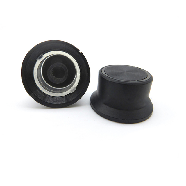 1PC 25X15mm Plastic AMP volume potentiometer Knob D type hole 6.0mm hole for HIFI AMP