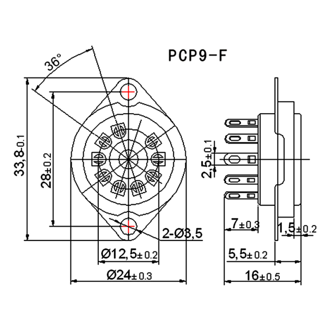 Tin Plated  12AX7 12AU7 6199 6922 EL84 ECC81 ECC82 ECC83 Tube Valve Socket 9Pin Bakelite Tube Socket Vacuum Tube Amplifier HIFI Audio DIY