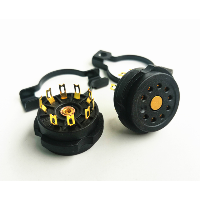 1PC EIZZ 4pin 8pin 9pin Tube Socket  Vacuum Tube Amplifier for KT88 300B EL34 12AX7 101D