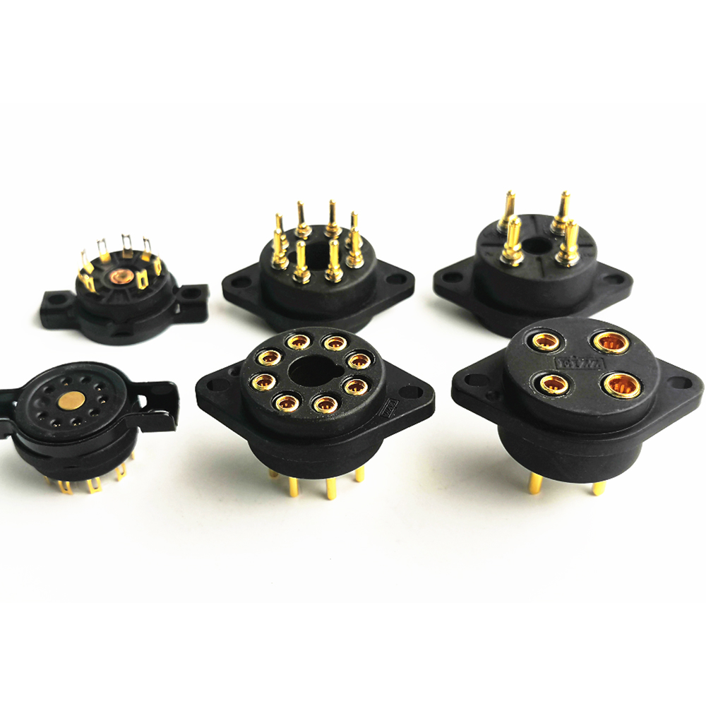 1PC EIZZ 4pin 8pin 9pin Tube Socket  Vacuum Tube Amplifier for KT88 300B EL34 12AX7 101D