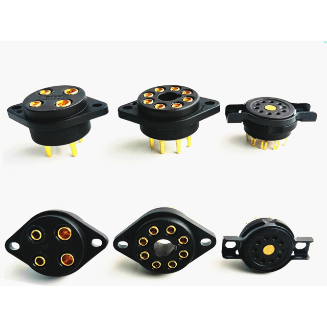 1PC EIZZ 4pin 8pin 9pin Tube Socket  Vacuum Tube Amplifier for KT88 300B EL34 12AX7 101D