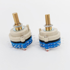1PC 2 Layers 2 Pole 5steps ROTARY SWITCH Attenuator Pot Potentiometer Volume Control DIY