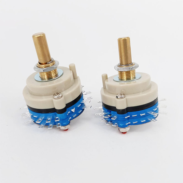 1PC 2 Layers 2 Pole 5steps ROTARY SWITCH Attenuator Pot Potentiometer Volume Control DIY
