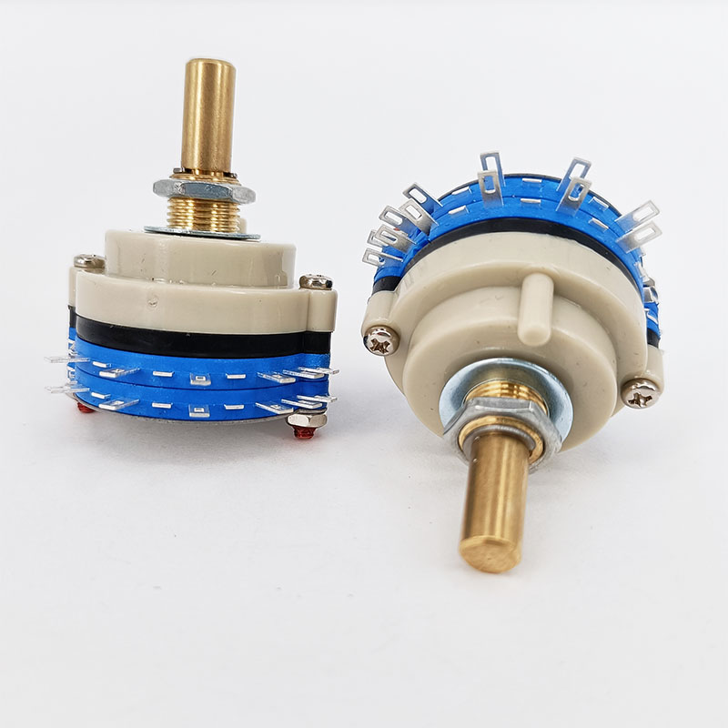 1PC 2 Layers 2 Pole 5steps ROTARY SWITCH Attenuator Pot Potentiometer Volume Control DIY