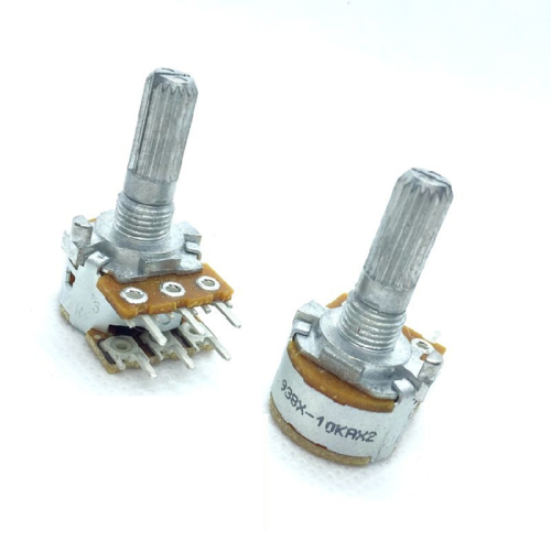 6pin ALPS RK163 Volume potentiometer STEREO 10K 50K 100K RK16312A0BKR RK16312A0B85