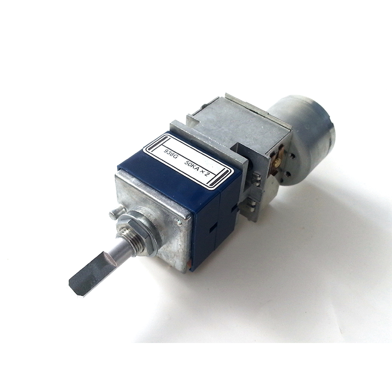 ALPS RK27 Motor Potentiometer Double 5K 10K 50K 100K 6pins HIFI DIY Half Round shaft