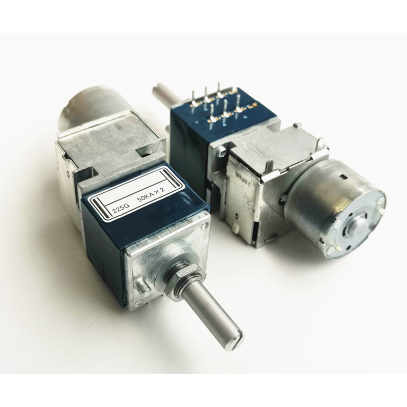 ALPS RK27 Motor Potentiometer Double 10K 50K 100K 6pins HIFI DIY Round shaft