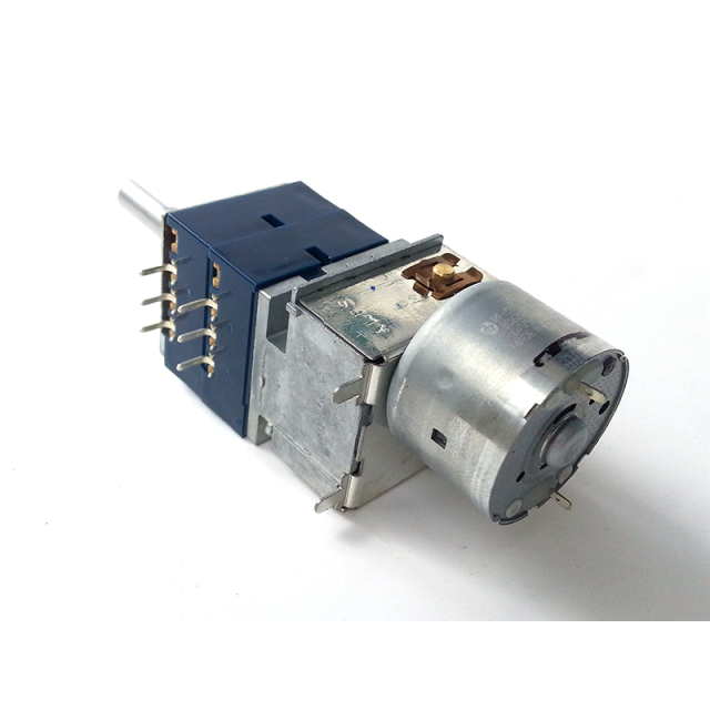 ALPS RK27 Motor Potentiometer Double 5K 10K 50K 100K 6pins HIFI DIY Half Round shaft