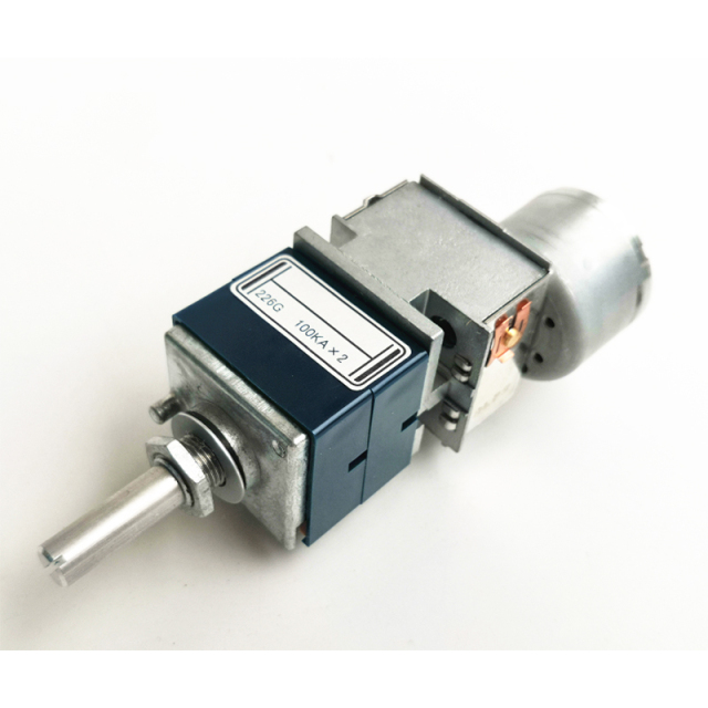 ALPS RK27 Motor Potentiometer Double 10K 50K 100K 6pins HIFI DIY Round shaft