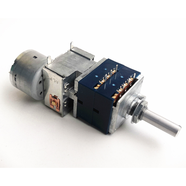 ALPS RK27 Motor Potentiometer Double 10K 50K 100K 6pins HIFI DIY Round shaft