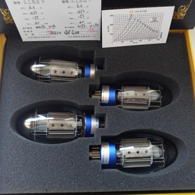 1 matched pair LinLai KT88-D  Vacuum Tube Electron audio tube KT88