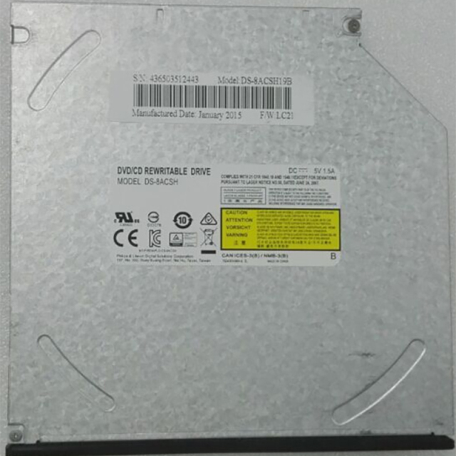 8X DVD Burner 12.7mm Super DVD RW drive DS-8ACSH SN:436503512443