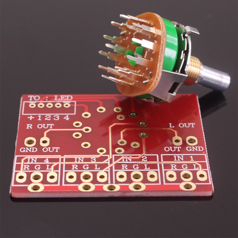 1PC Power amp signal switch ROTARY SWITCH Potentiometer 3 Pole 4 way 4 step