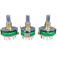 1PC Power amp signal switch ROTARY SWITCH Potentiometer 3 Pole 4 way 4 step