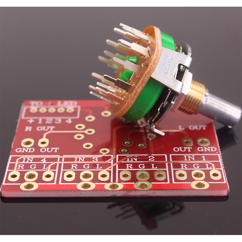 1PC Power amp signal switch ROTARY SWITCH Potentiometer 3 Pole 4 way 4 step