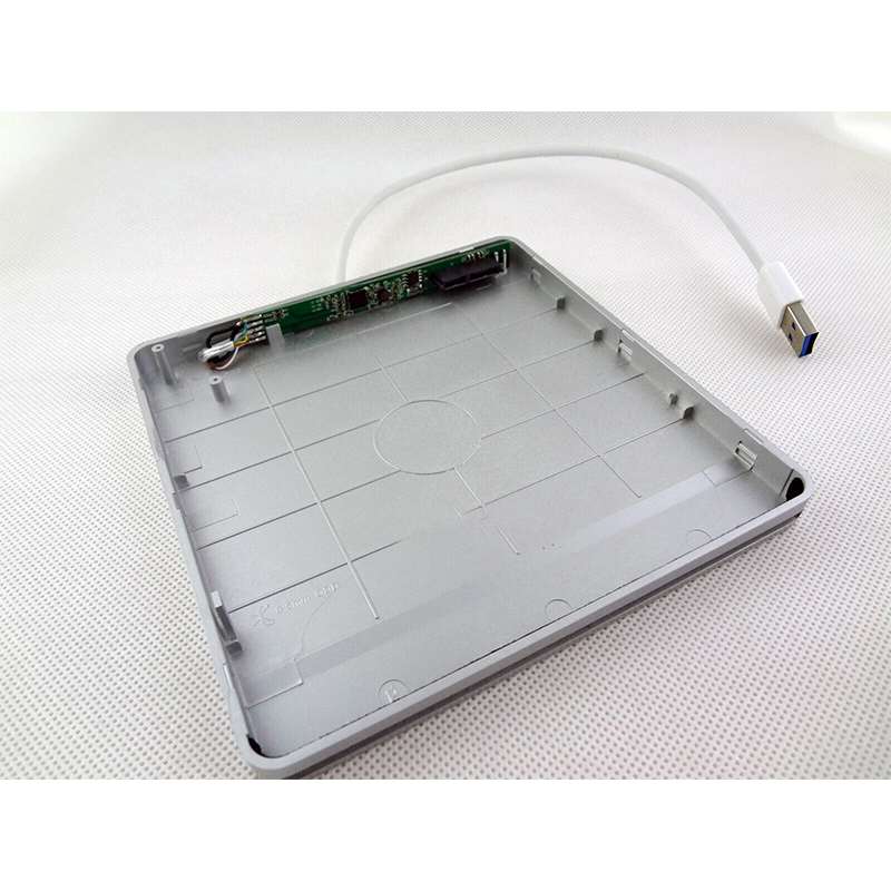 USB 3.0 External Slot Load Enclosure Case For Slot Load CD DVD-RW Blu-ray Drive