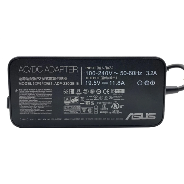 19.5V 11.8A 230W 6.0x3.7mm AC Charger laptop adapter Power For For ASUS ROG GM501GS GX501V GX501VI GX501 GX501VI-XS75