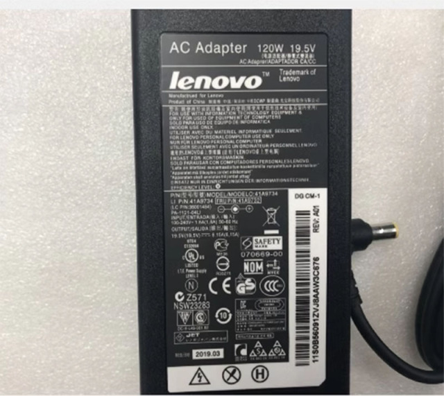 Original New 120W 19.5V 6.15A Laptop AC adapter power supply for Lenovo B300 B31R4 C340 ADP-120ZB