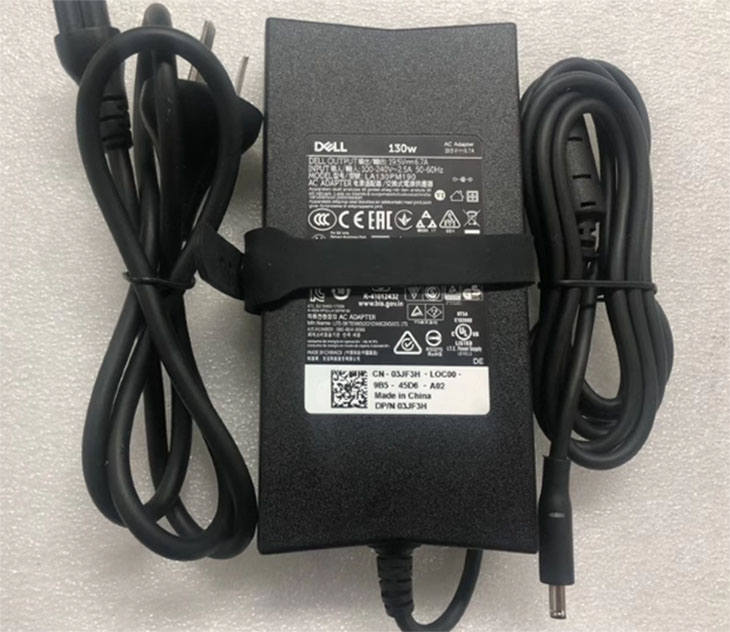 DELL 130W 19.5V 6.7A AC Power Charger Laptop Adapter JU012 DA130PE1-00 ADP-130DB B WRHKW VJCH5