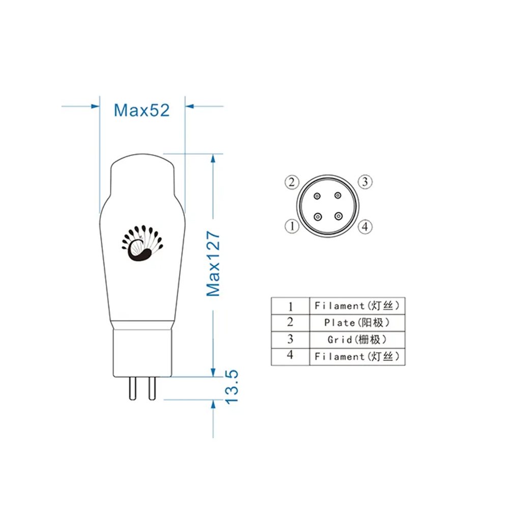 Psvane WR2A3 Vacuum Tubes Replace 2A3 for tube amplifier DIY