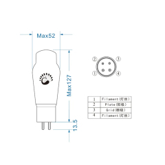 Psvane WR2A3 Vacuum Tubes Replace 2A3 for tube amplifier DIY