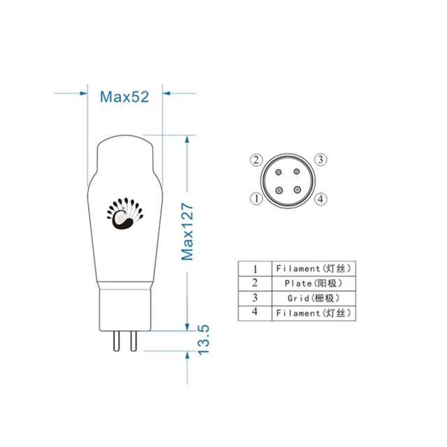 Psvane WR2A3 Vacuum Tubes Replace 2A3 for tube amplifier DIY