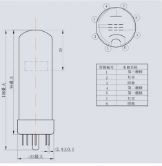 ShuGuang EL34-B Vacuum Tube Replaces 6CA7 EL34B 6P3P 5881 6550 KT88 EL34M EL34 Tube Amplifier HIFI Audio Amplifier