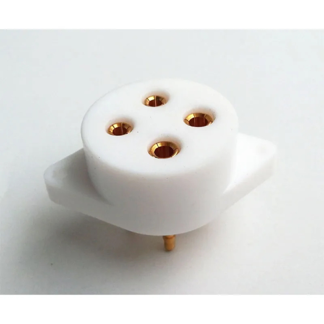 1PC Vacuum tube 2A3 101D 300B 5Z3 811 4pin Teflon tube socket