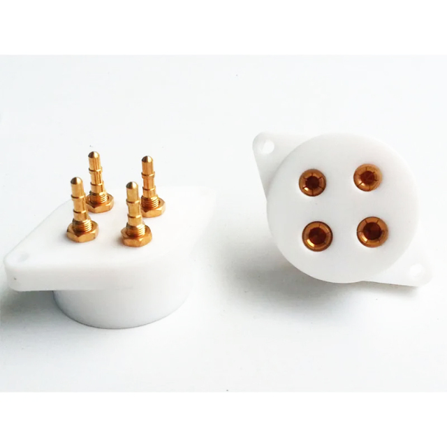 1PC Vacuum tube 2A3 101D 300B 5Z3 811 4pin Teflon tube socket