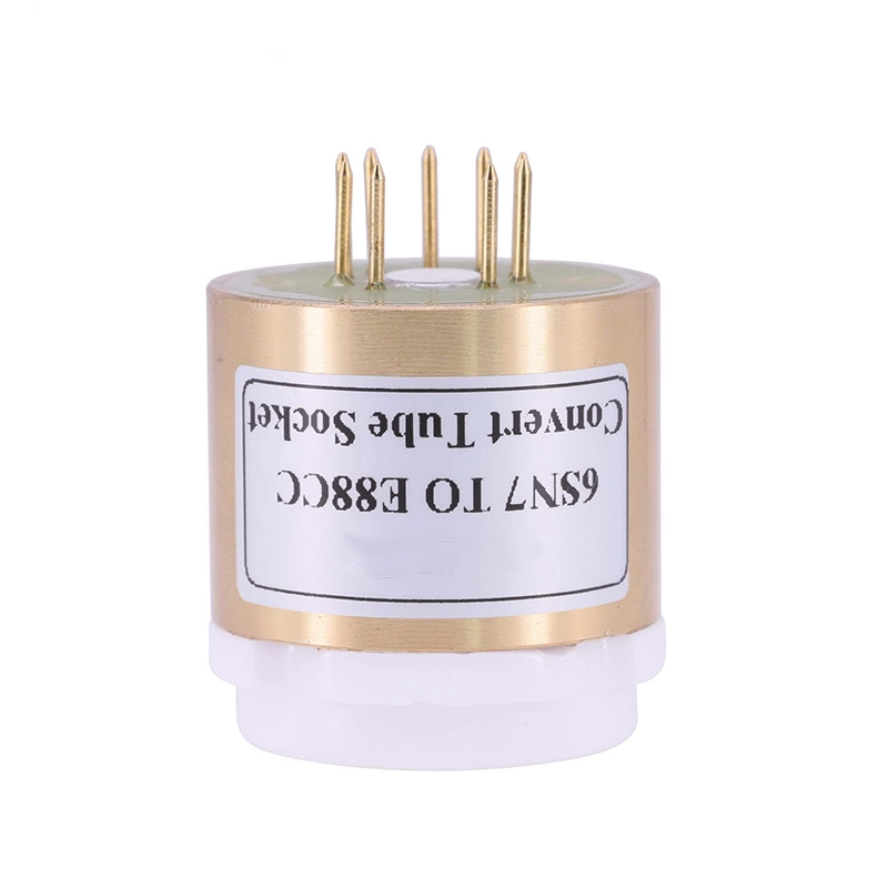 1PC CV181 6SL7 6N8P 6N9P 6SN7 TO ECC88 E88CC 6DJ8 6N2 6922 DIY Audio Vacuum Tube Amplifier Convter Copper shell+EIZZ PTFE Socket C