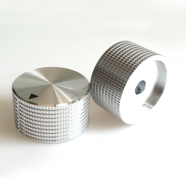 1PC 30x17mm Silver Aluminum Knob Volume Potentiometer for Speaker Amplifier Radio 6mm