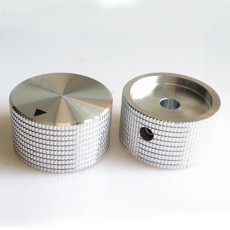 1PC 30x17mm Silver Aluminum Knob Volume Potentiometer for Speaker Amplifier Radio 6mm