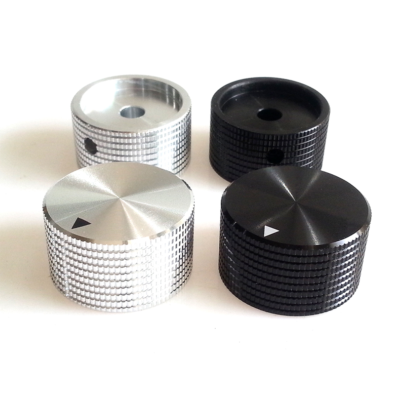 1PC 30x17mm Silver Aluminum Knob Volume Potentiometer for Speaker Amplifier Radio 6mm