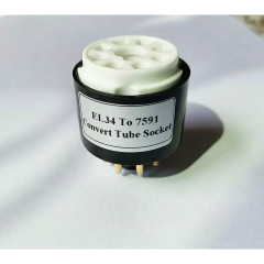 1PC EL34 to 7591 Vacuum TUBE SOCKET ADAPTER EL34 （top）TO 7591