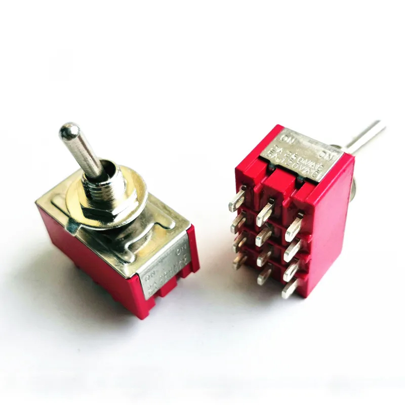 1PC Toggle Switch 12pin 2positions ON-ON 2A 250V 6A 120VAC