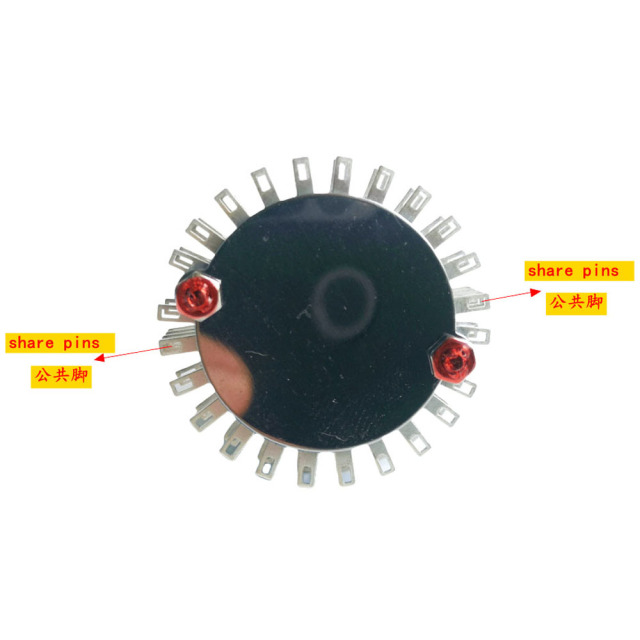 Rachides Shaft 2 Pole 24 positon ROTARY SWITCH Attenuator Pot Potentiometer Volume Control DIY