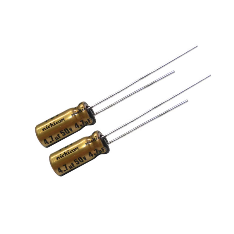 10pcs/lot  Nichicon FW 4.7μF 50V Audio Grade Electrolytic Capacitor 5x11mm