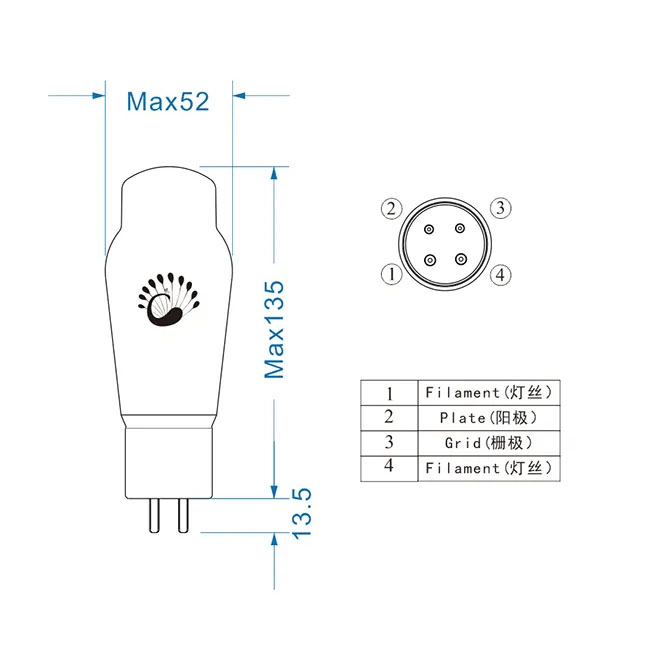 2pcs matched Psvane 2A3-T Mark II Hi-Fi Audio Vacuum Tubes  Classic Grade (Upgrade for 2A3 amps)