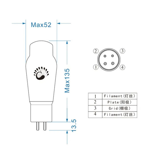 2pcs matched Psvane 2A3-T Mark II Hi-Fi Audio Vacuum Tubes  Classic Grade (Upgrade for 2A3 amps)