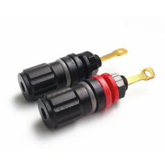 1PC EIZZ High-Quality RCA Connector Teflon EZ-107 Gold-Plated Phono Socket Audio Signal Connector