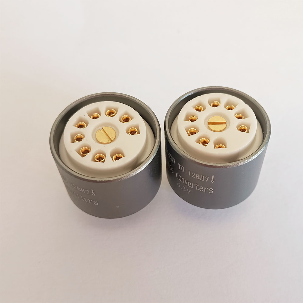 1PC 6CG7 To 12BH7 Vacuum TUBE SOCKET ADAPTER 6CG7 top  To 12BH7