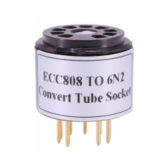 1PC ECC808 to 6N2  bakelite DIY Audio Amplifier Vacuum Tube Convert Socket Adapter