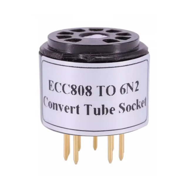 1PC ECC808 to 6N2  bakelite DIY Audio Amplifier Vacuum Tube Convert Socket Adapter