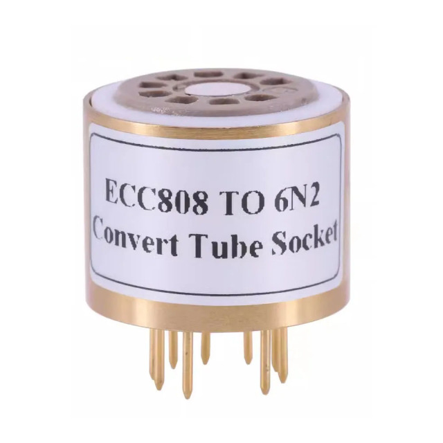 1pc handmade bakelite ECC808 to 6N2 DIY Audio parts Vacuum Tube socket Adapter converter