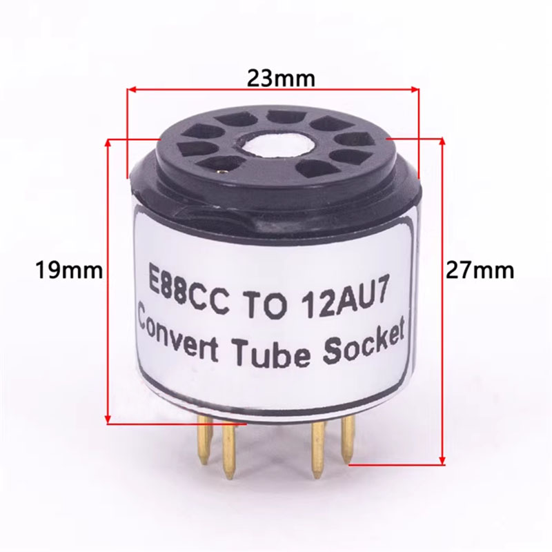1PC bakelite  6922  ECC88 to 12AX7 12AU7 Audio Vacuum Tube Amp Convert Socket Adapter