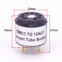 1PC bakelite  6922  ECC88 to 12AX7 12AU7 Audio Vacuum Tube Amp Convert Socket Adapter